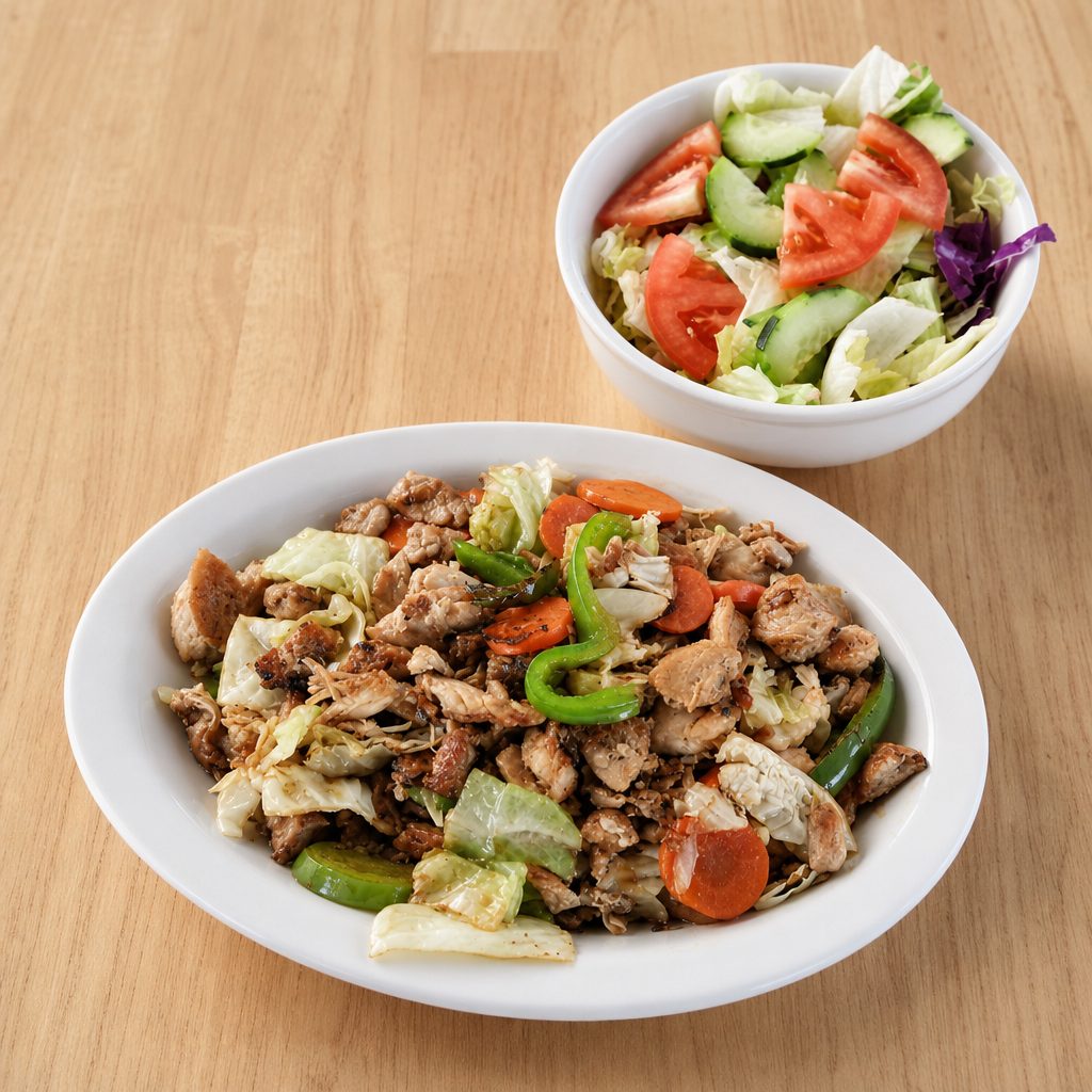 Chicken Teriyaki (with Salad).