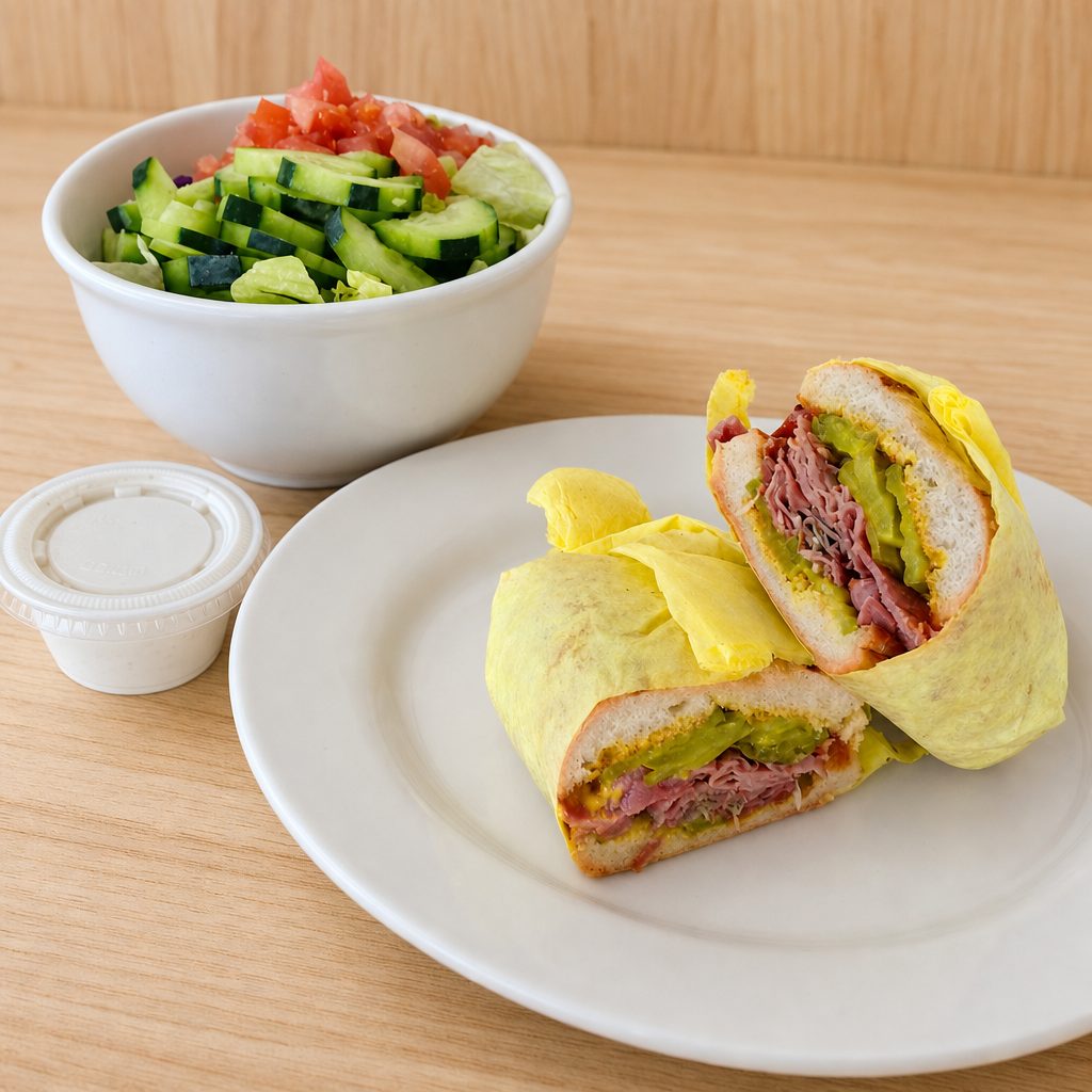 Pastrami Sandwich Dinner.