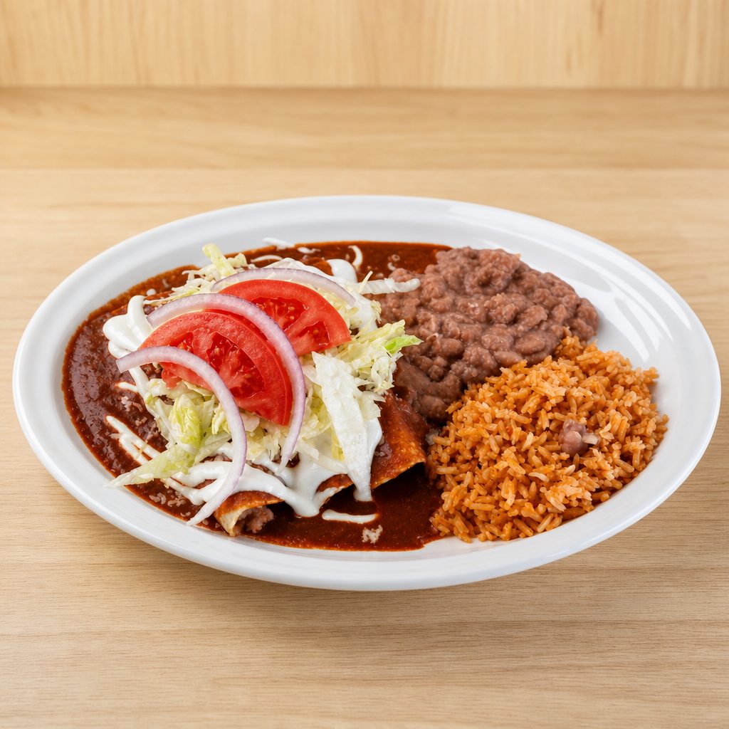 Cheese Enchilada Plate.
