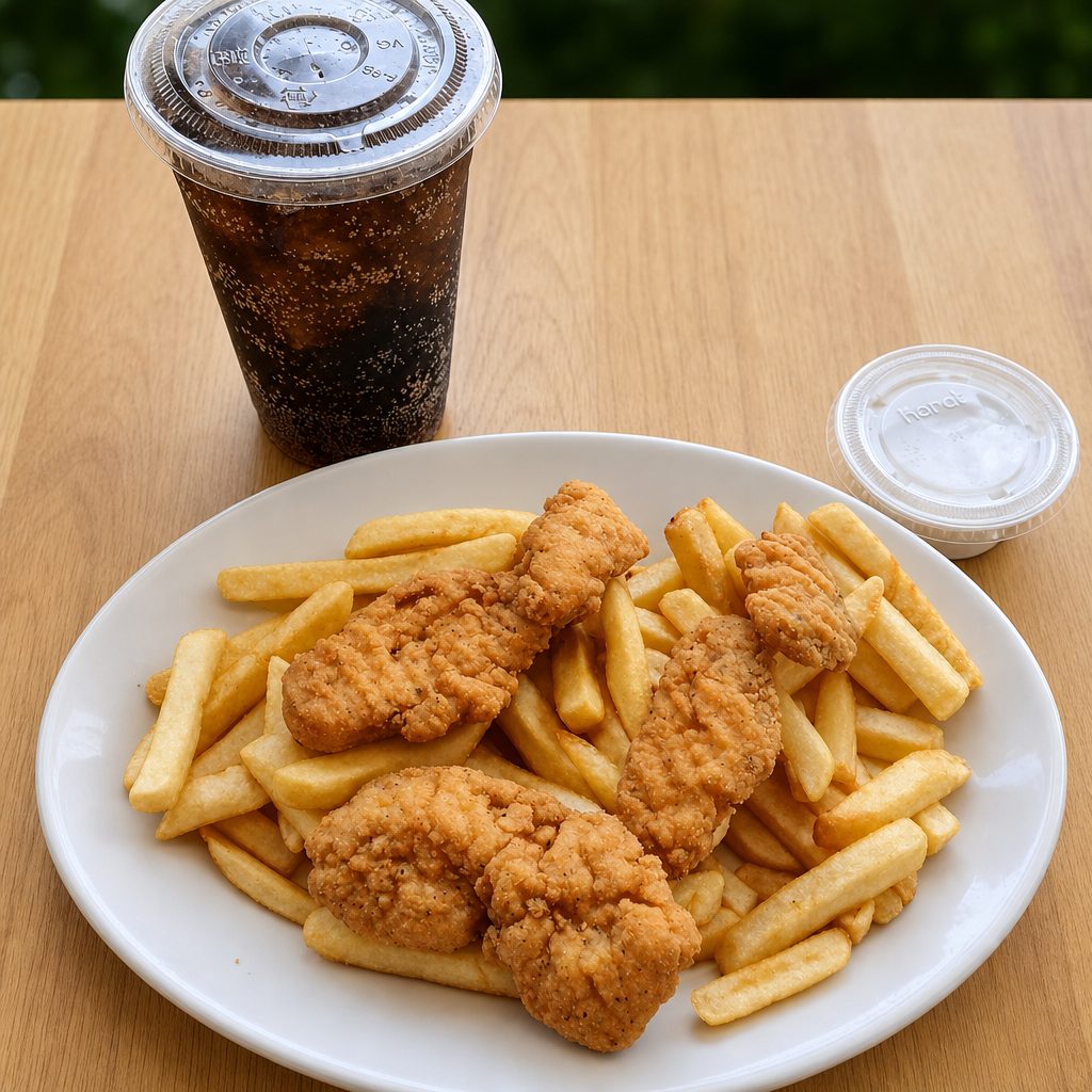 Chicken (3) Strip Combo.