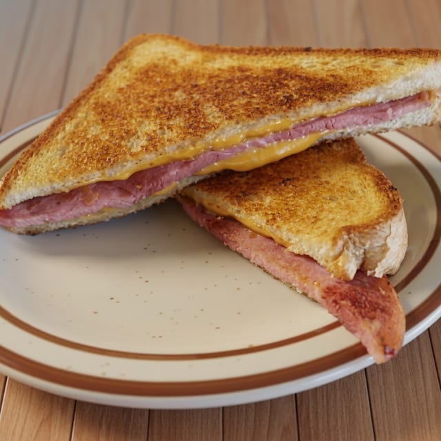 Grilled Ham & Cheese Sandwich.
