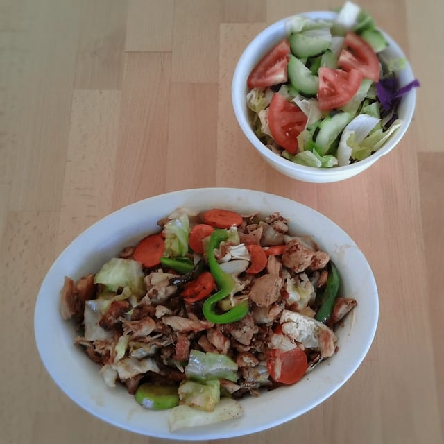 Chicken Teriyaki (with Salad).