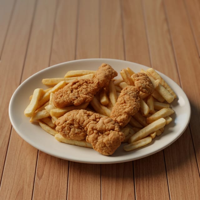 Chicken (3) Strip Combo.