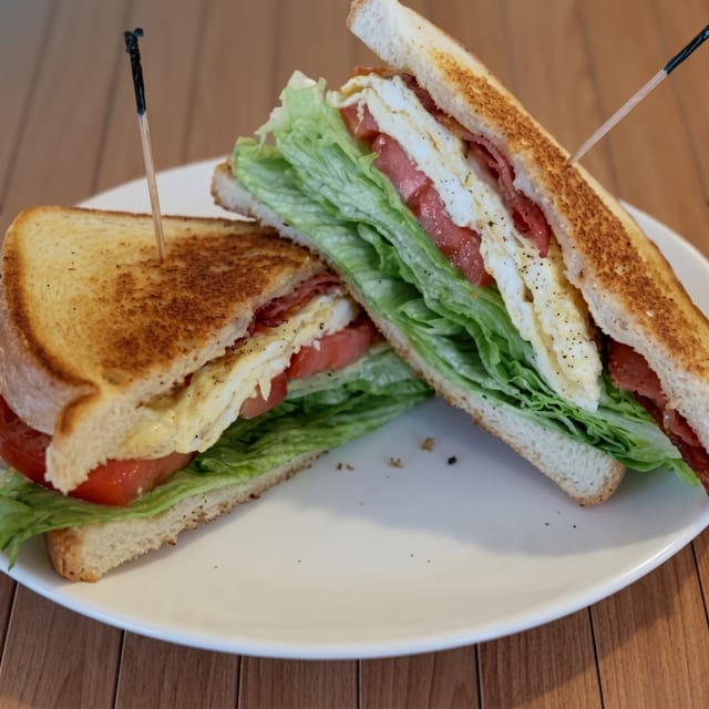 Bacon & Egg Sandwich (BF).